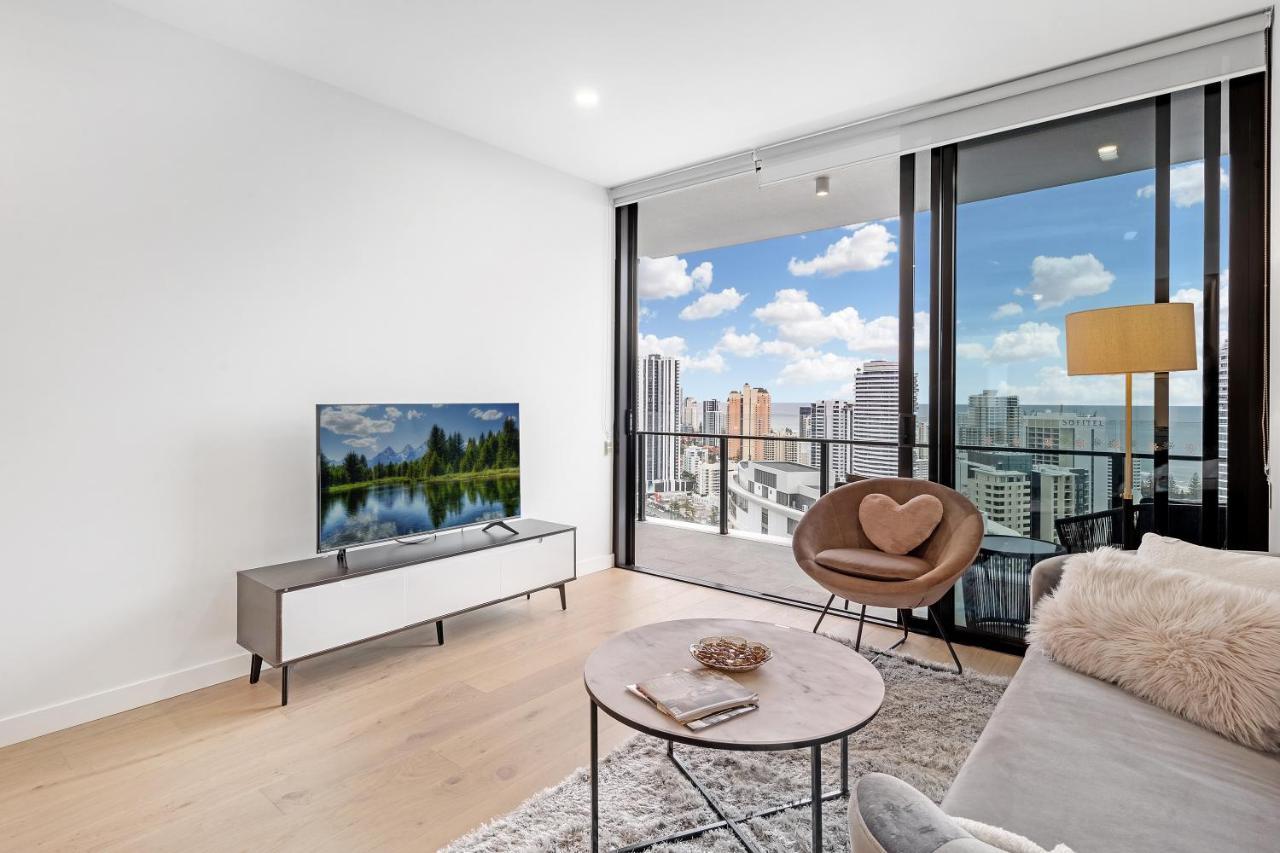 Lamour Ocean View Apartment I In Casino Broadbeach - Free Parking-195Cm 黄金海岸 外观 照片